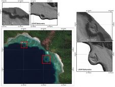 朝着印度尼西亚的海岸线基本地图