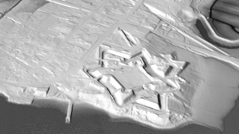 Airborne Lidar Brings 18th-century Fort to Life