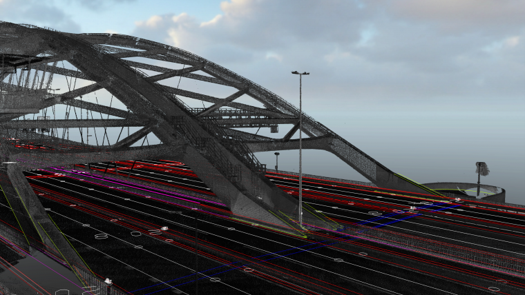 Digital Terrain Model of the Netherlands’ Busiest Bridge