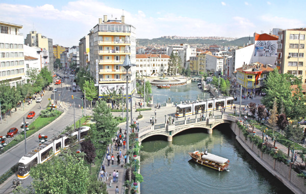 center of Eskisehir, Turkey